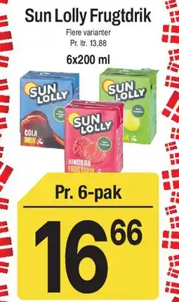 ABC Lavpris Sun Lolly Frugtdrik (6-pak) tilbud