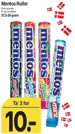 ABC Lavpris Mentos Ruller tilbud