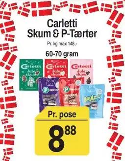 ABC Lavpris Carletti Skum & P-Tærter tilbud