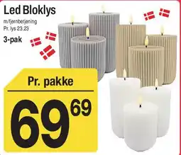 ABC Lavpris LED bloklys, 3-pak tilbud