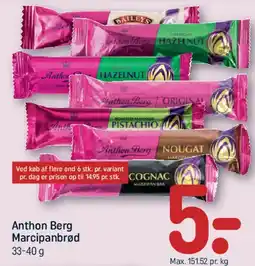REMA 1000 Anthon Berg Marcipanbrød tilbud