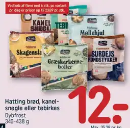 REMA 1000 Hatting brød, kanel-snegle eller tebirkes tilbud