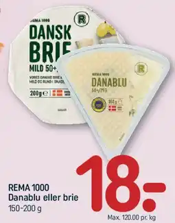 REMA 1000 REMA 1000 Danablu eller brie tilbud