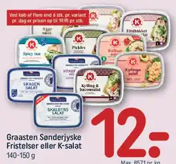 REMA 1000 Graasten Sønderjyske Fristelser eller K-salat tilbud
