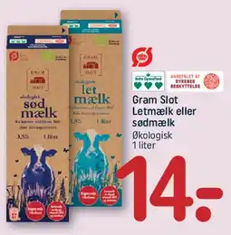 REMA 1000 Gram Slot letmælk eller sødmælk tilbud