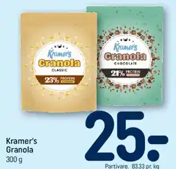 REMA 1000 Kramer's Granola tilbud
