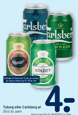 REMA 1000 Tuborg eller Carlsberg øl tilbud