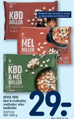 REMA 1000 Kød & melboller tilbud