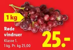 Lidl Røde vindruer tilbud