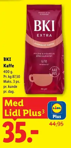 Lidl BKI Kaffe tilbud