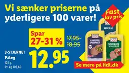 Lidl 3-stjernet pålæg tilbud