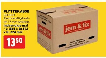 jem & fix Flyttekasse tilbud