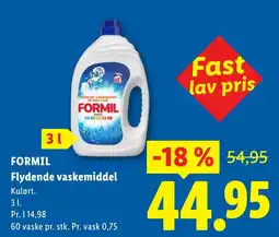 Lidl Formil flydende vaskemiddel tilbud