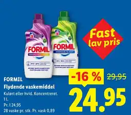 Lidl Formil flydende vaskemiddel tilbud
