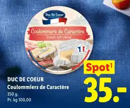 Lidl Duc De Coeur Coulommiers de Caractère tilbud