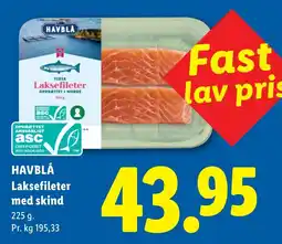Lidl Havblå laksefileter med skind tilbud
