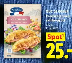 Lidl Duc De Coeur croissants with ham and cheese tilbud
