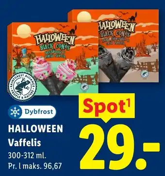 Lidl Dybfrost Halloween Vaffelis tilbud
