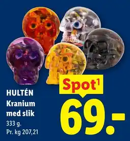 Lidl Hultén Kranium med slik tilbud