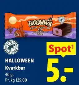 Lidl Halloween Kvarkbar tilbud