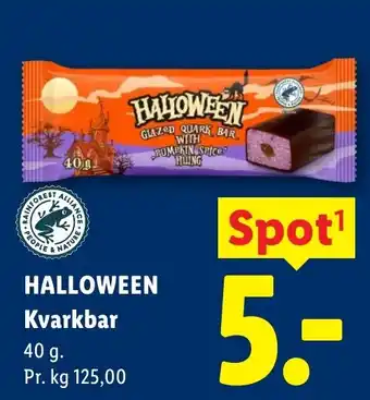 Lidl Halloween Kvarkbar tilbud