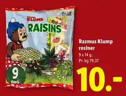 Lidl Rasmus Klump rosiner tilbud