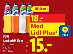 Lidl Fun Læskedrik light tilbud