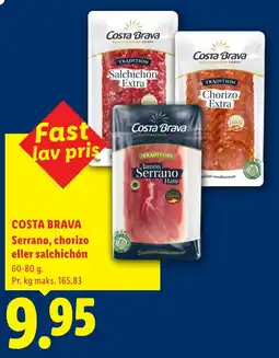 Lidl Costa Brava Serrano, chorizo eller salchichón tilbud