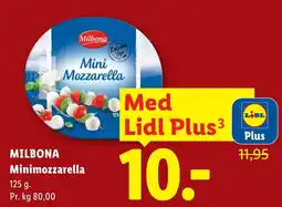 Lidl Milbona Minimozzarella tilbud