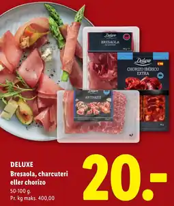 Lidl Deluxe Bresaola, charcuteri eller chorizo tilbud