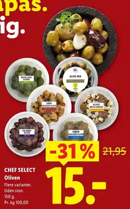 Lidl Chef Select Oliven tilbud