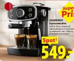 Lidl Silvercrest Espressomaskine tilbud