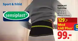 Lidl SensiPlast Rygbandage tilbud