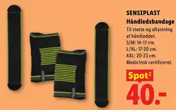 Lidl SensiPlast Håndledsbandage tilbud