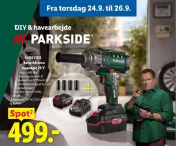 Lidl Parkside batteridrevet slagnøgle 20 V tilbud