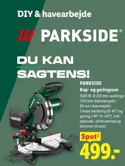 Lidl Parkside kap- og geringssav tilbud