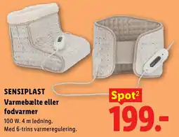 Lidl SensiPlast varmebælte eller fodvarmer tilbud