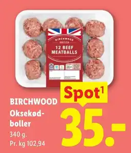 Lidl Birchwood Oksekød-boller tilbud