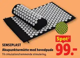 Lidl SensiPlast Akupunkturmåtte med hovedpude tilbud