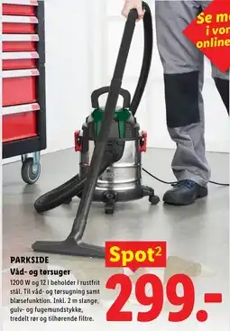 Lidl Parkside Våd- og tørsuger tilbud