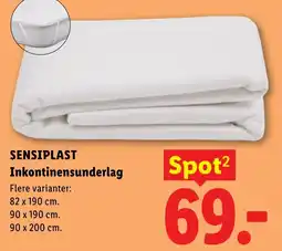 Lidl SensiPlast Inkontinensunderlag tilbud