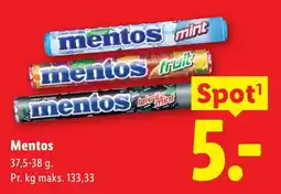 Lidl Mentos tilbud