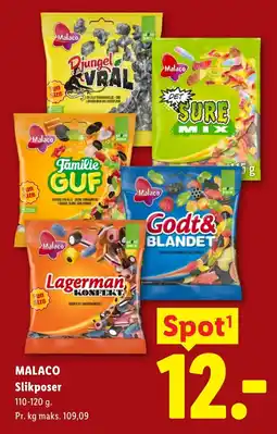 Lidl Malaco Slikposer tilbud