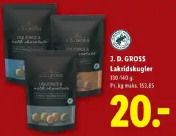 Lidl J. D. Gross lakridskugler tilbud