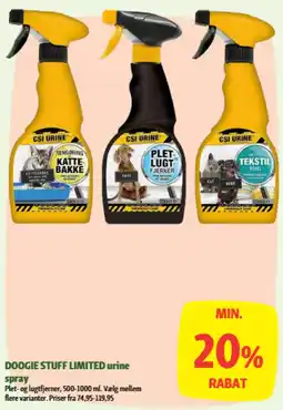 Maxi Zoo Doogie Stuff Limited urine spray tilbud