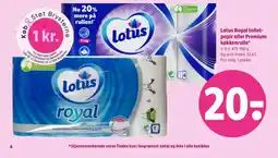 Coop 365 Lotus royal toilet-papir tilbud