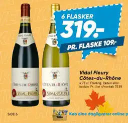Bilka Vidal Fleury Côtes-du-Rhône tilbud