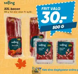 Bilka salling XXL bacon tilbud