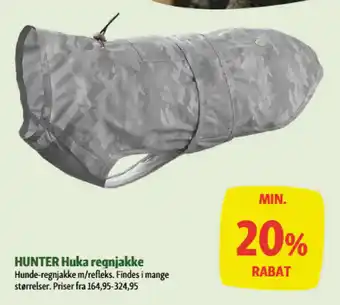 Hunter huka regnjakke