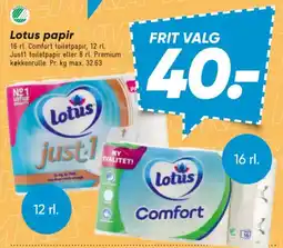 Bilka Lotus papir tilbud